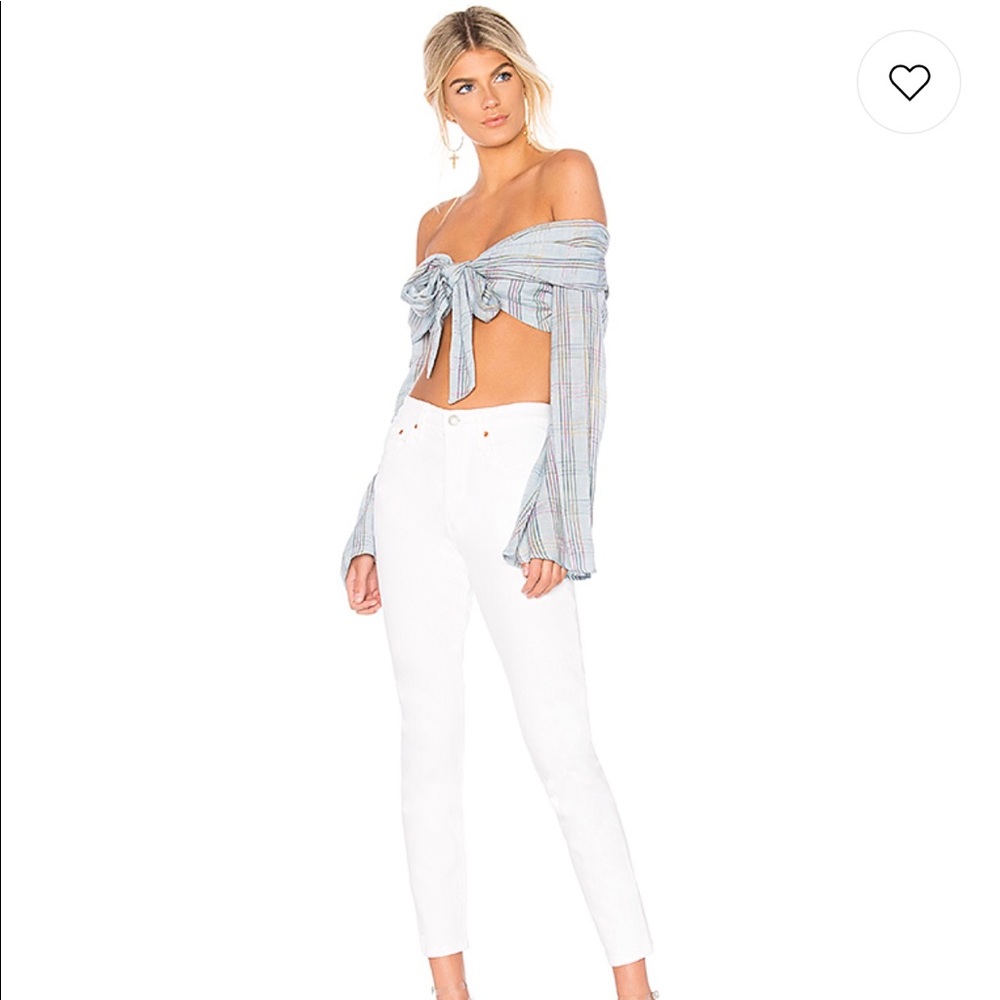 NWT Levi’s High Rise Button Fly White Jeans